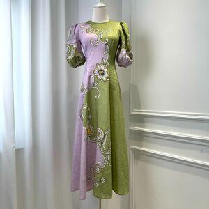 Alemais New Printed Long Dress